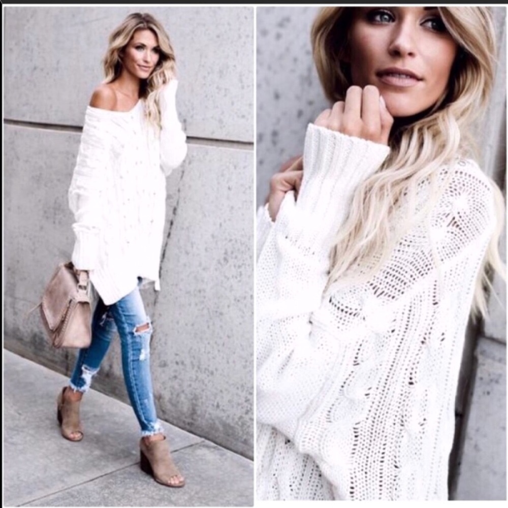 Oversized loose fit sweater long sleeves slouchy - Picture 2 of 7